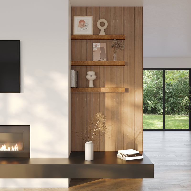 Real Wood Floating Kitchen Shelves by Dogberrycollections