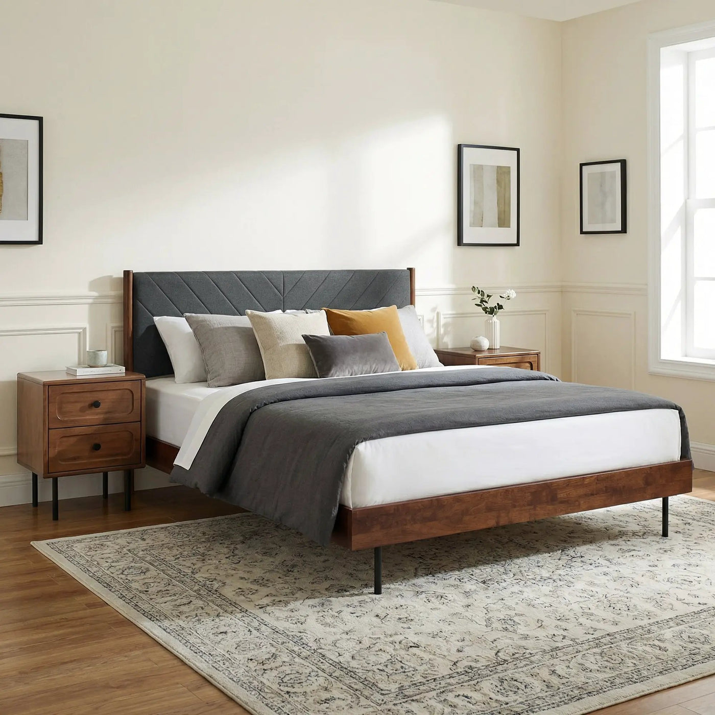 Astoria Solid Wood Bed Frame by Megsu