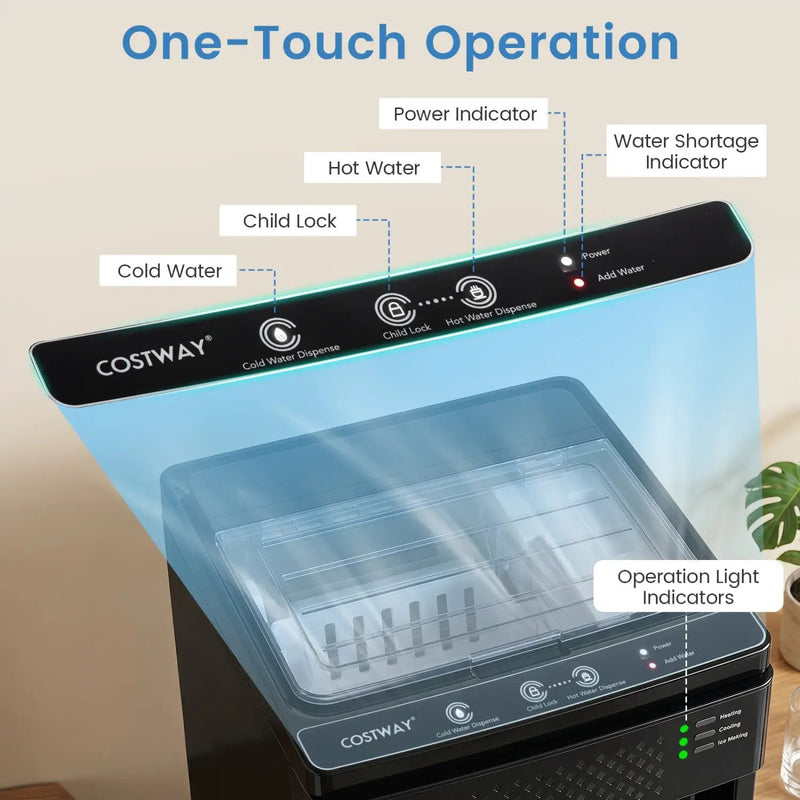 3-in-1 Water Dispenser with Ice Maker - Bottom Loading by DirectDeals