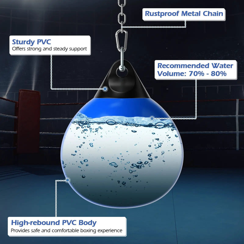 21 Inch Water Punching Bag with Adjustable Metal Chain by DirectDeals
