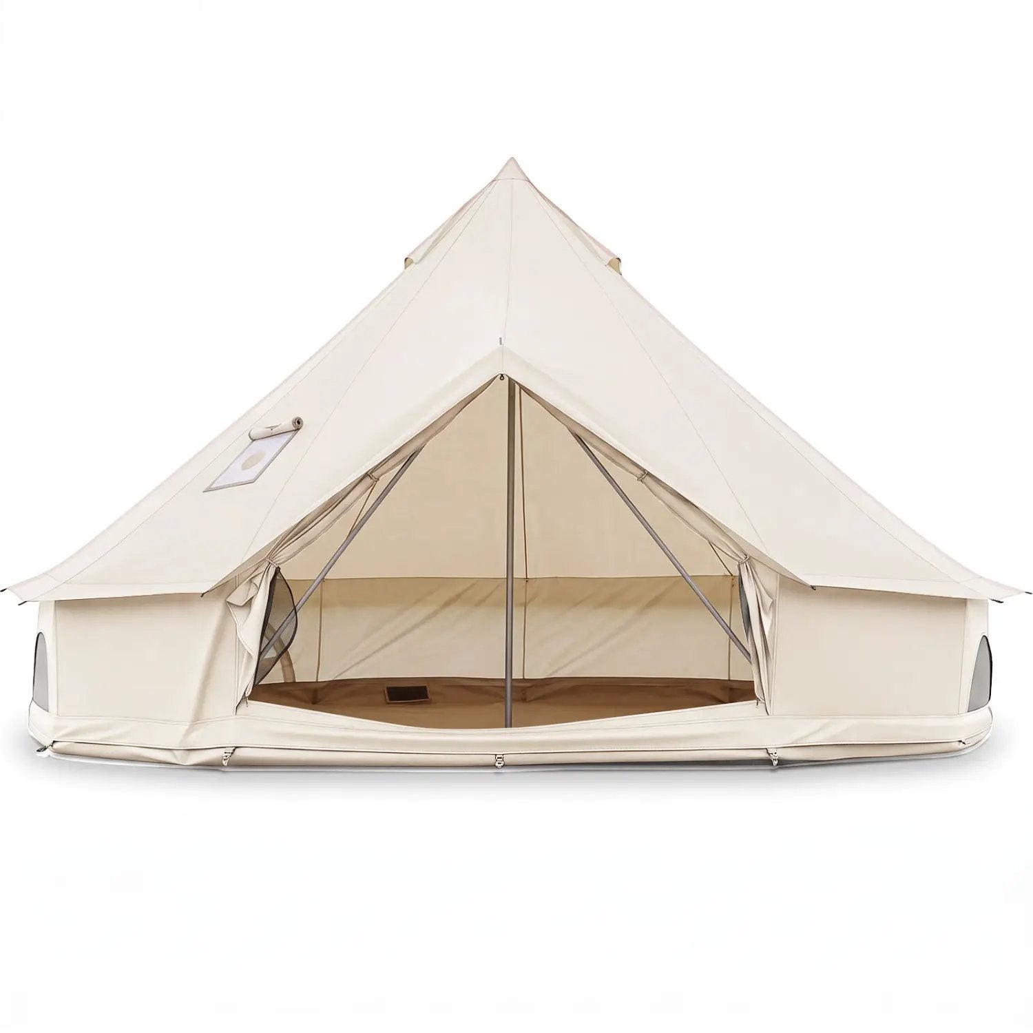 Waterproof Bell Tent with Stove Jack and Mesh Windows by DirectDeals