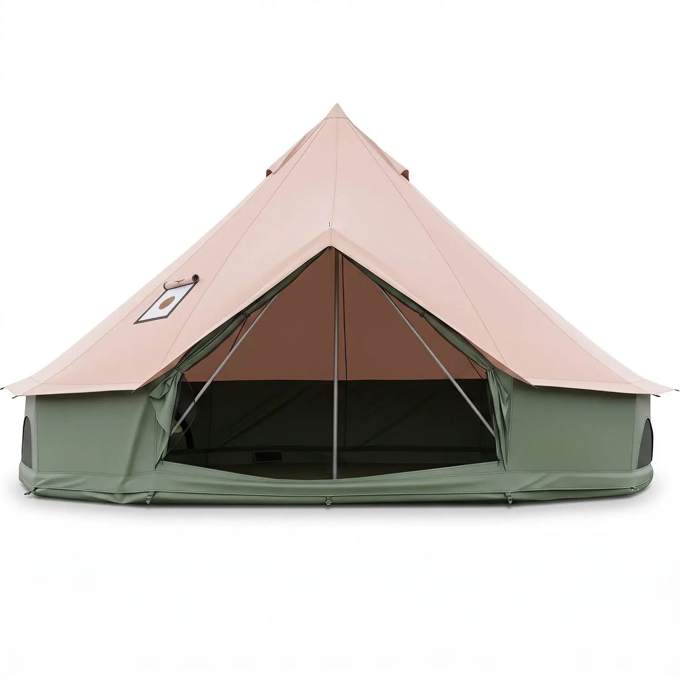 Waterproof Bell Tent with Stove Jack and Mesh Windows by DirectDeals