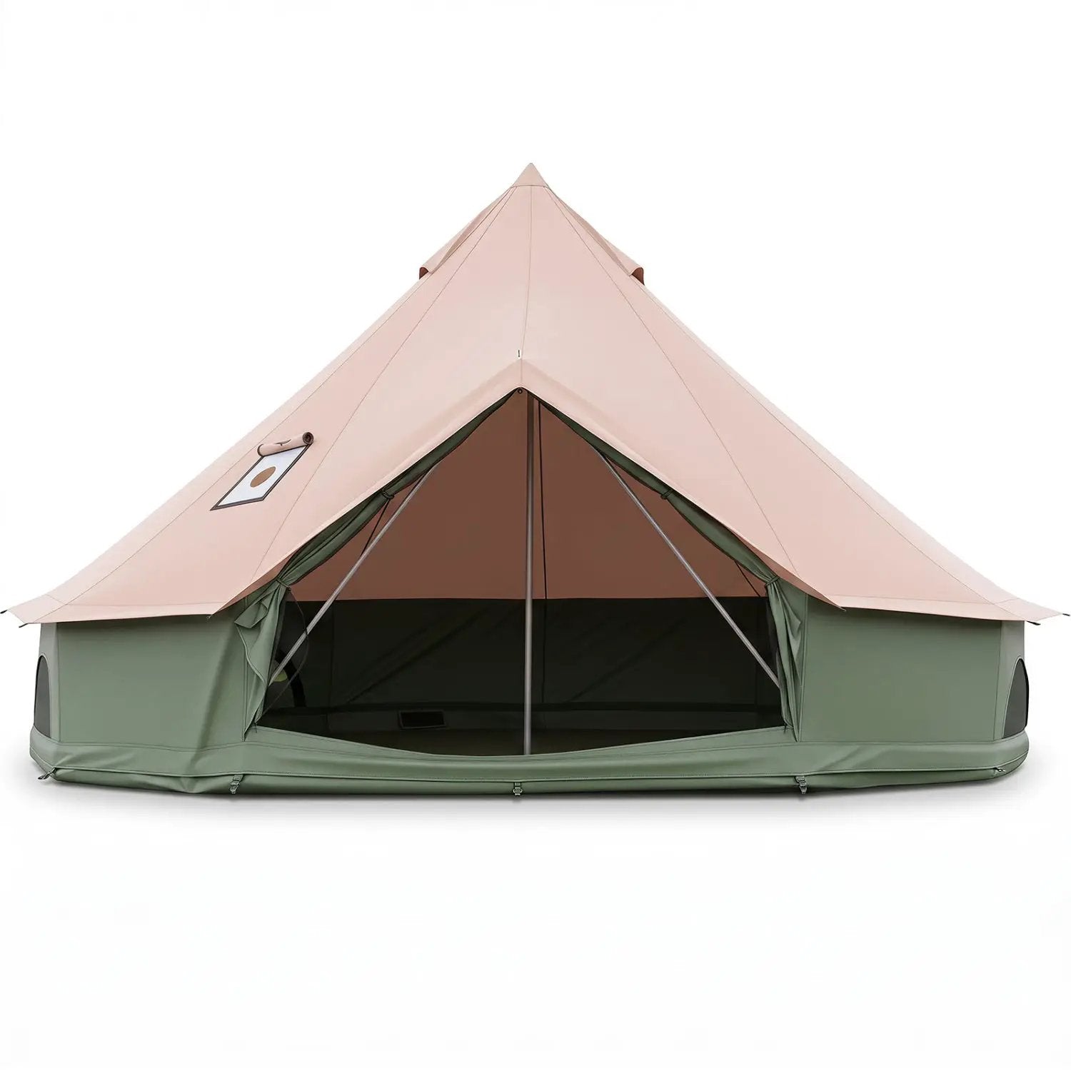 Waterproof Bell Tent with Stove Jack and Mesh Windows by DirectDeals