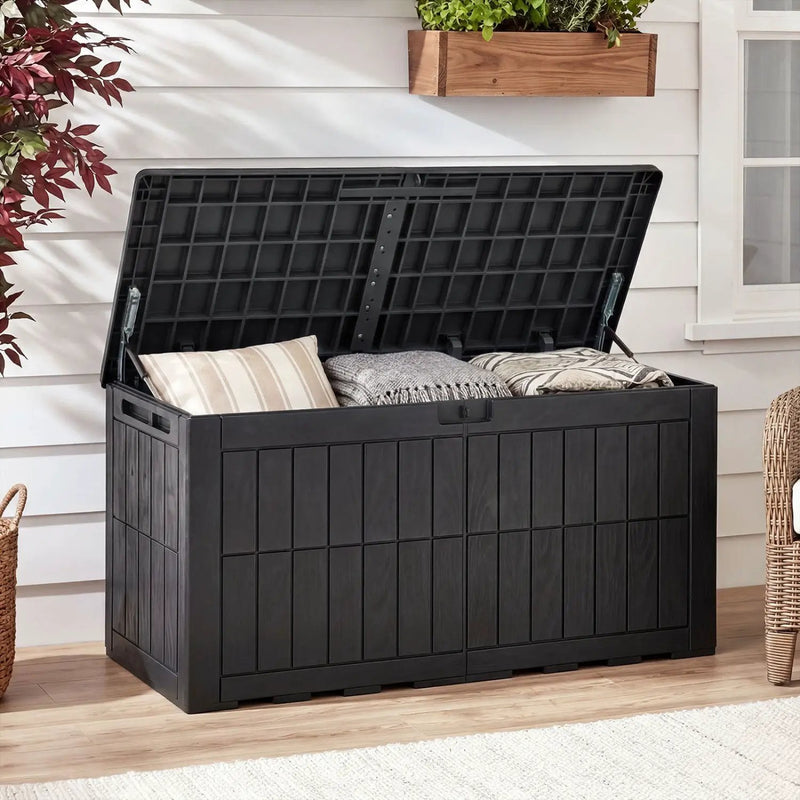 100 Gallon Outdoor Deck Box with Lockable Lid by DirectDeals