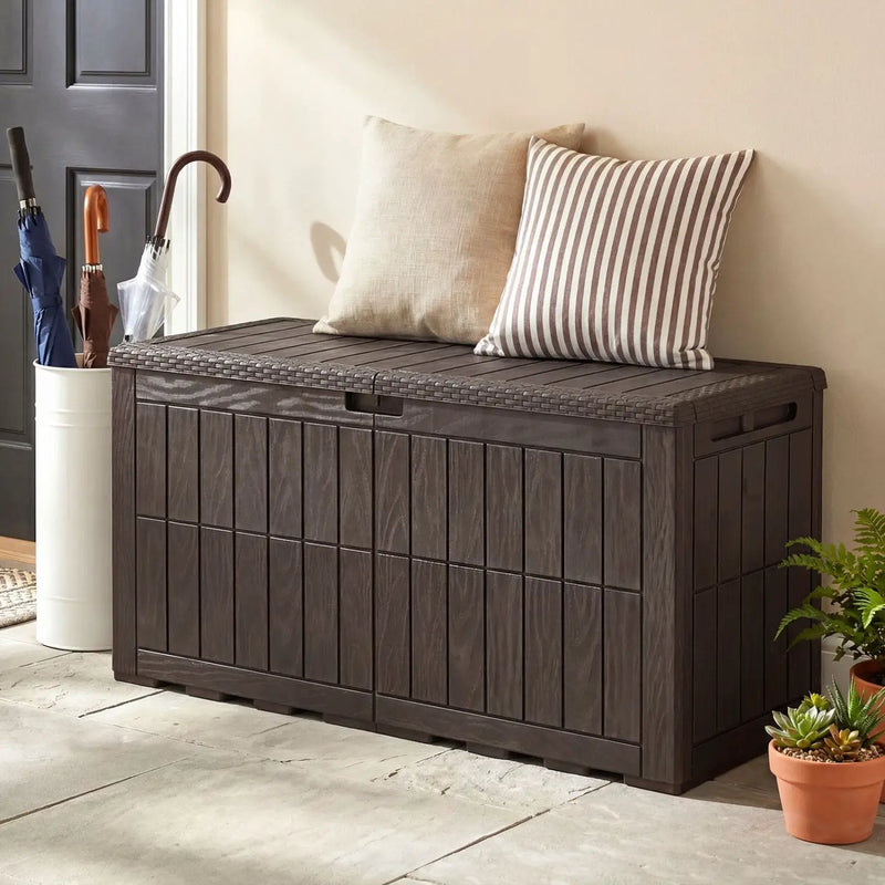 100 Gallon Outdoor Deck Box with Lockable Lid by DirectDeals