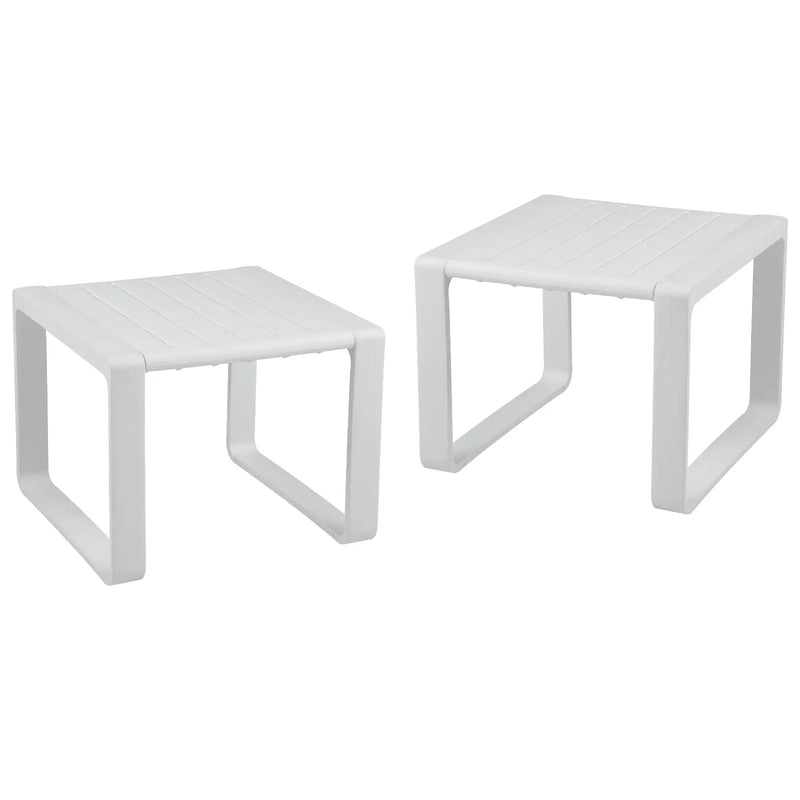 Weather Resistant Adirondack Outdoor Side Table Set of 2 by DirectDeals