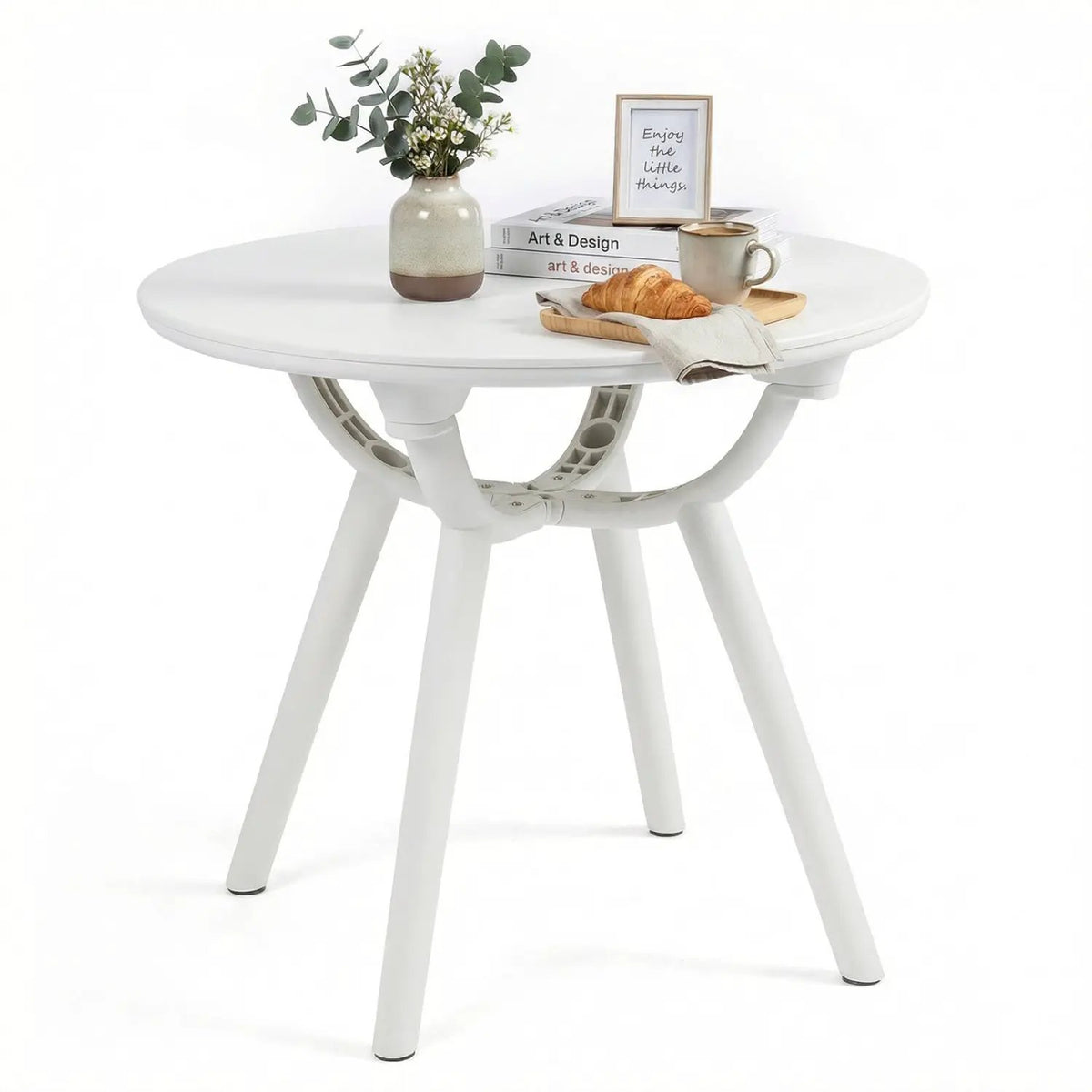 Weather-Resistant Circular Small End Table for Poolside and Balcony, photo 2 of 16