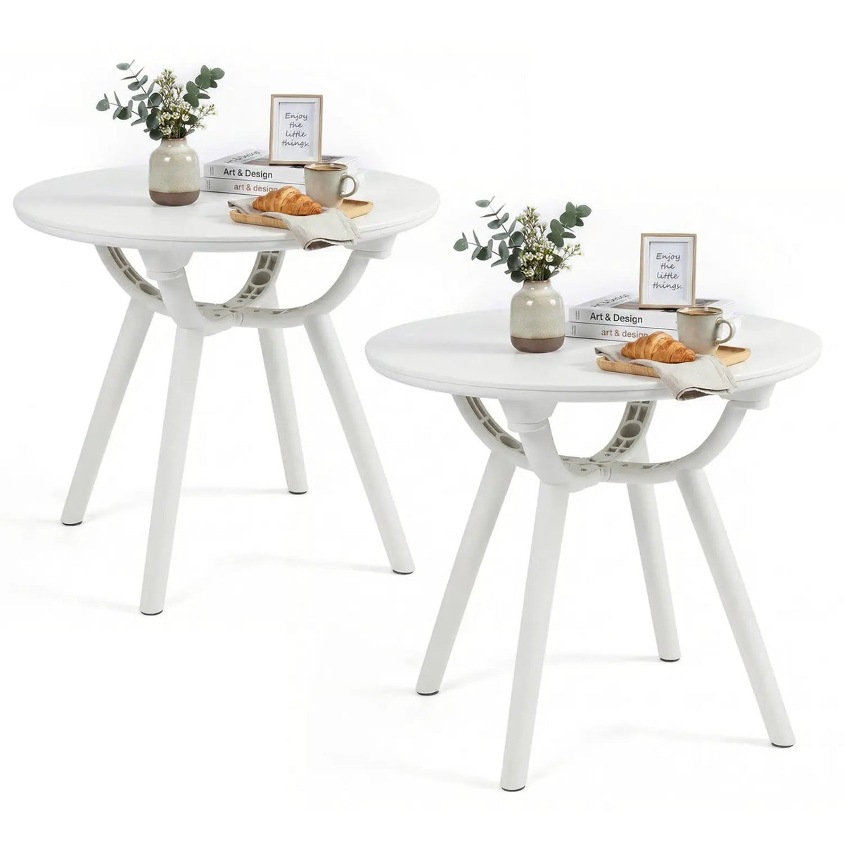 Weather-Resistant Circular Small End Table for Poolside and Balcony, photo 3 of 16