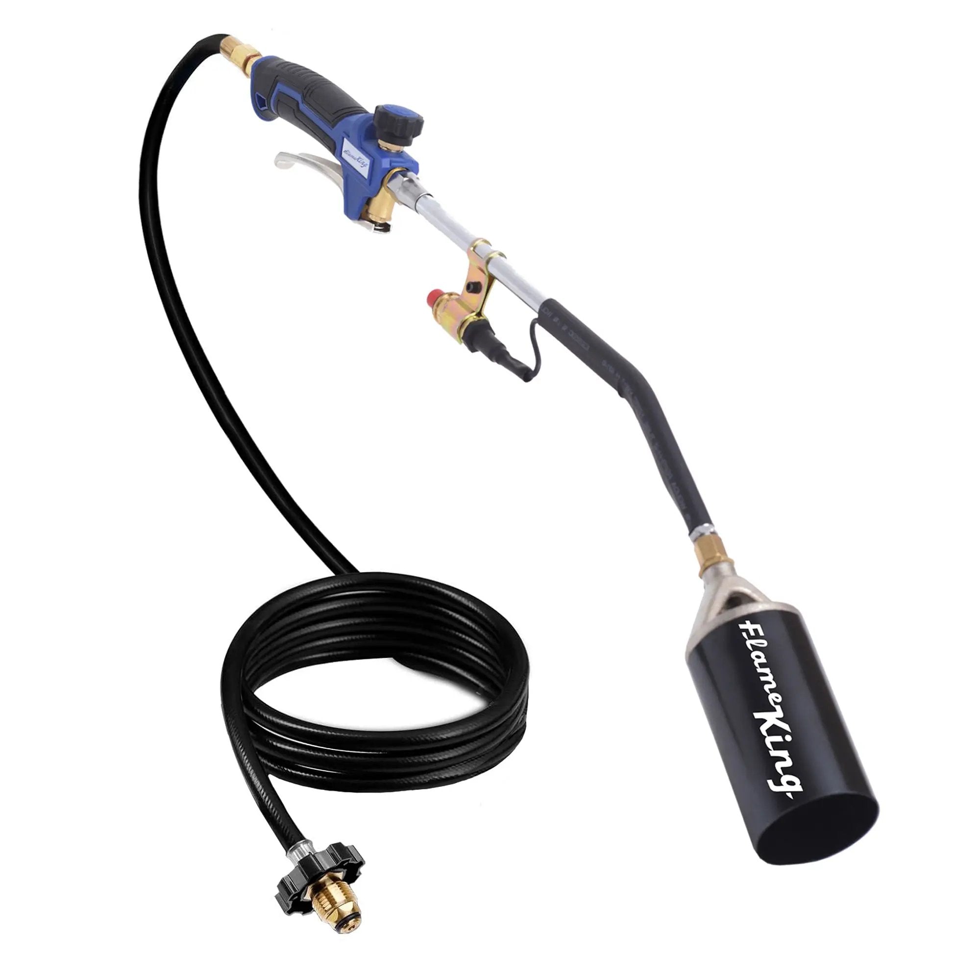 Flame King Auto Ignition Heavy Duty Propane Torch Weed Burner 340,000 BTU with Blast Trigger by Flame King Products