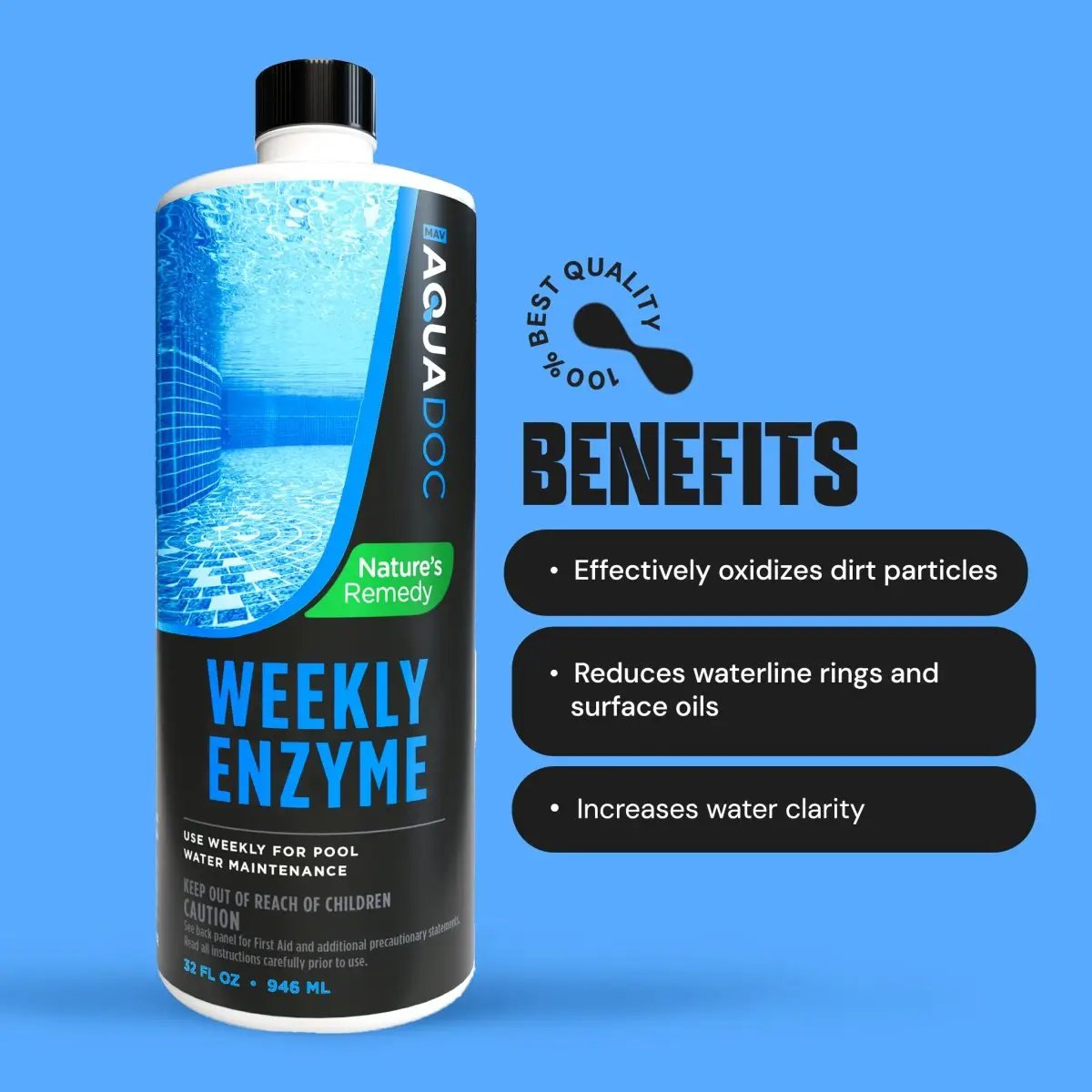 Pool Weekly Enzyme Treatment by AquaDoc