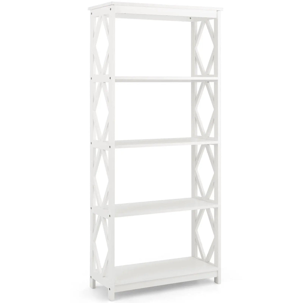 5-Tier Modern Freestanding Bookcase with Open Shelves, photo 8 of 16