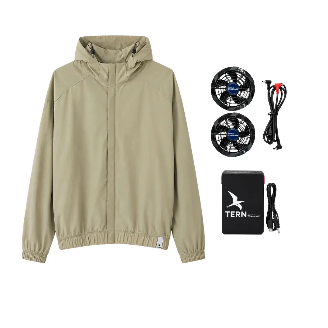 PRE ORDER: 30V Battery-Powered Fan-Cooled Long Sleeve Complete Cooling System Kit by Tomahawk Power
