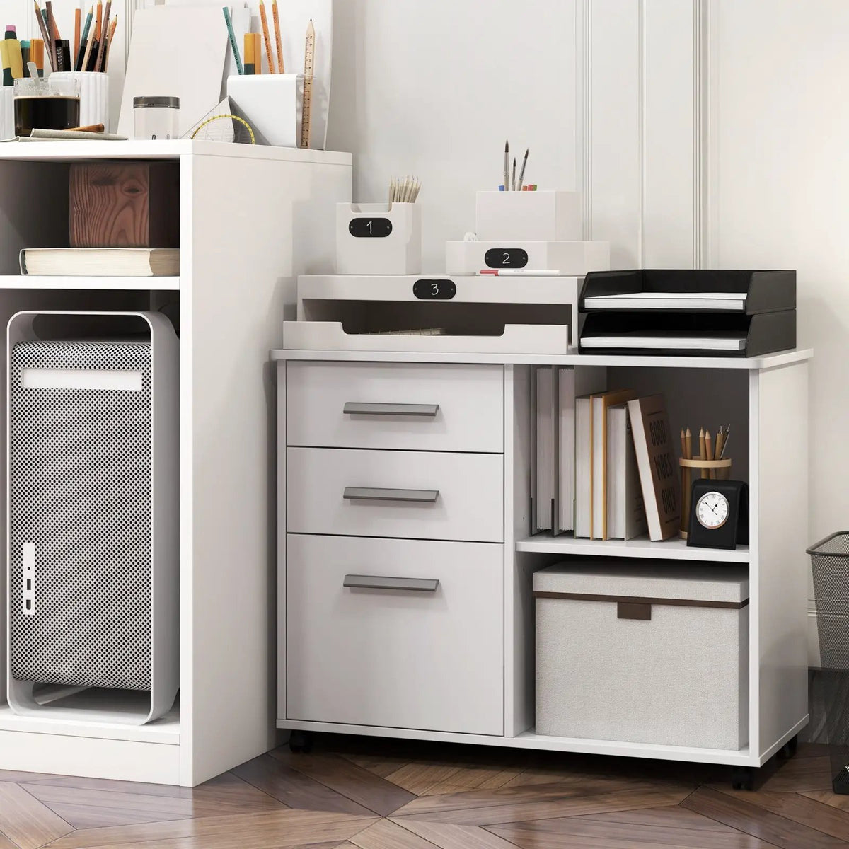 3-Drawer Mobile Lateral File Cabinet Printer Stand, photo 18 of 24