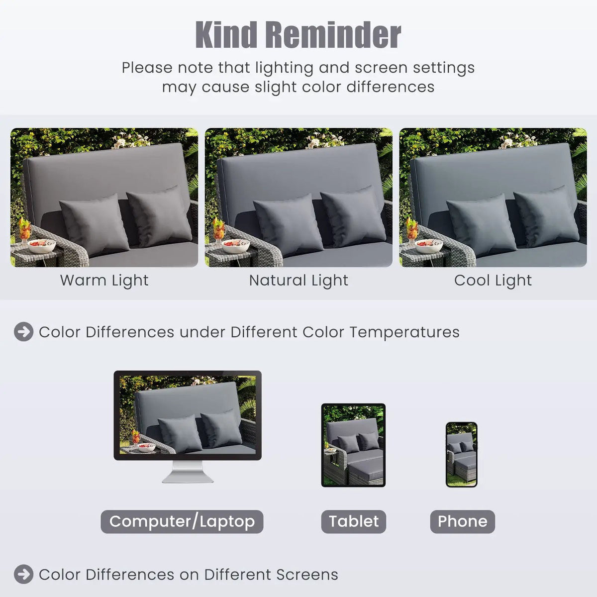 Patio Wicker Loveseat Sofa with Multipurpose Ottoman and Retractable Side Tray, photo 23 of 32