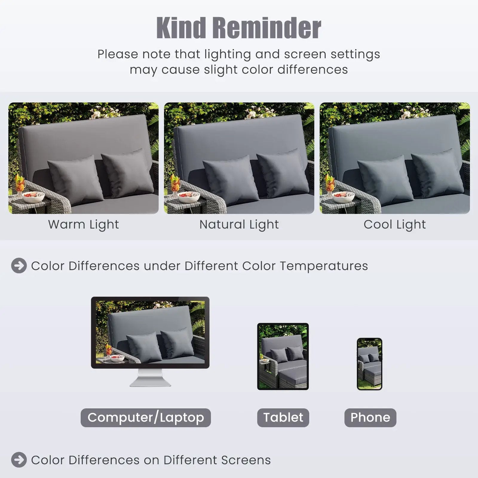 Patio Wicker Loveseat Sofa with Multipurpose Ottoman and Retractable Side Tray by DirectDeals