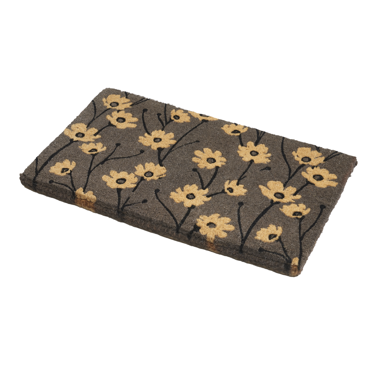 Wild Flowers - Gray Coir Doormat, photo 3 of 22