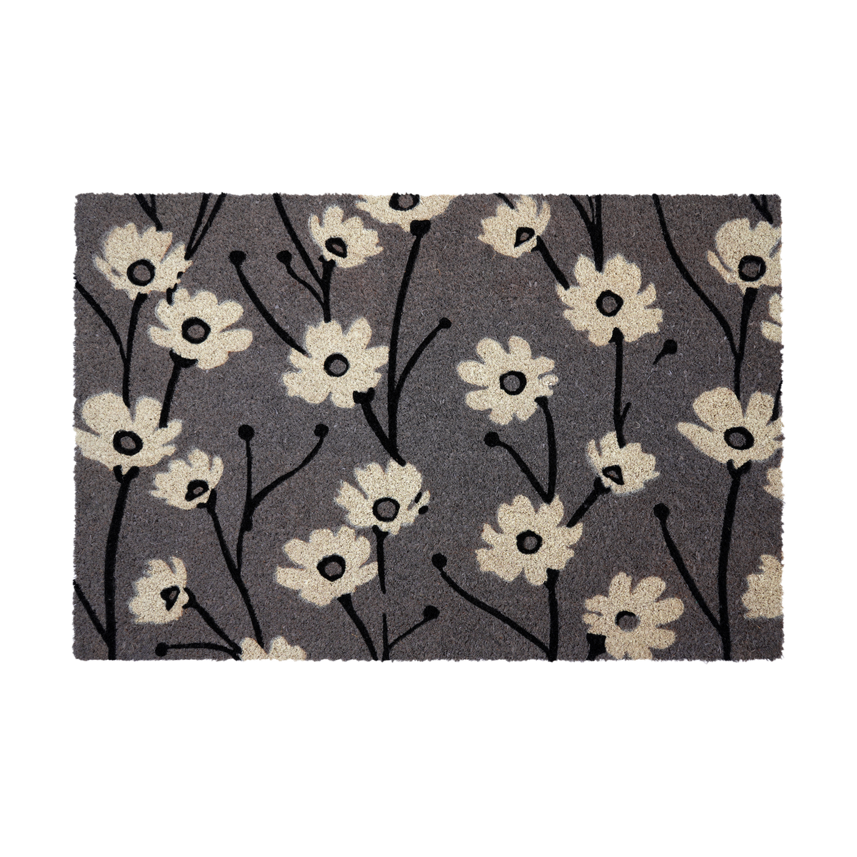 Wild Flowers - Gray Coir Doormat, photo 11 of 22