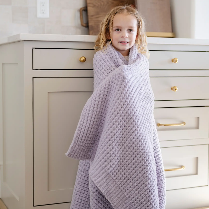 WAFFLE KNIT TODDLER BLANKETS by HouseOfZazla