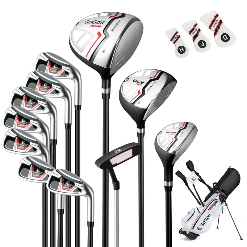 Women's Complete Golf Clubs and Bag Set with Headcovers and Putter-Red by DirectDeals
