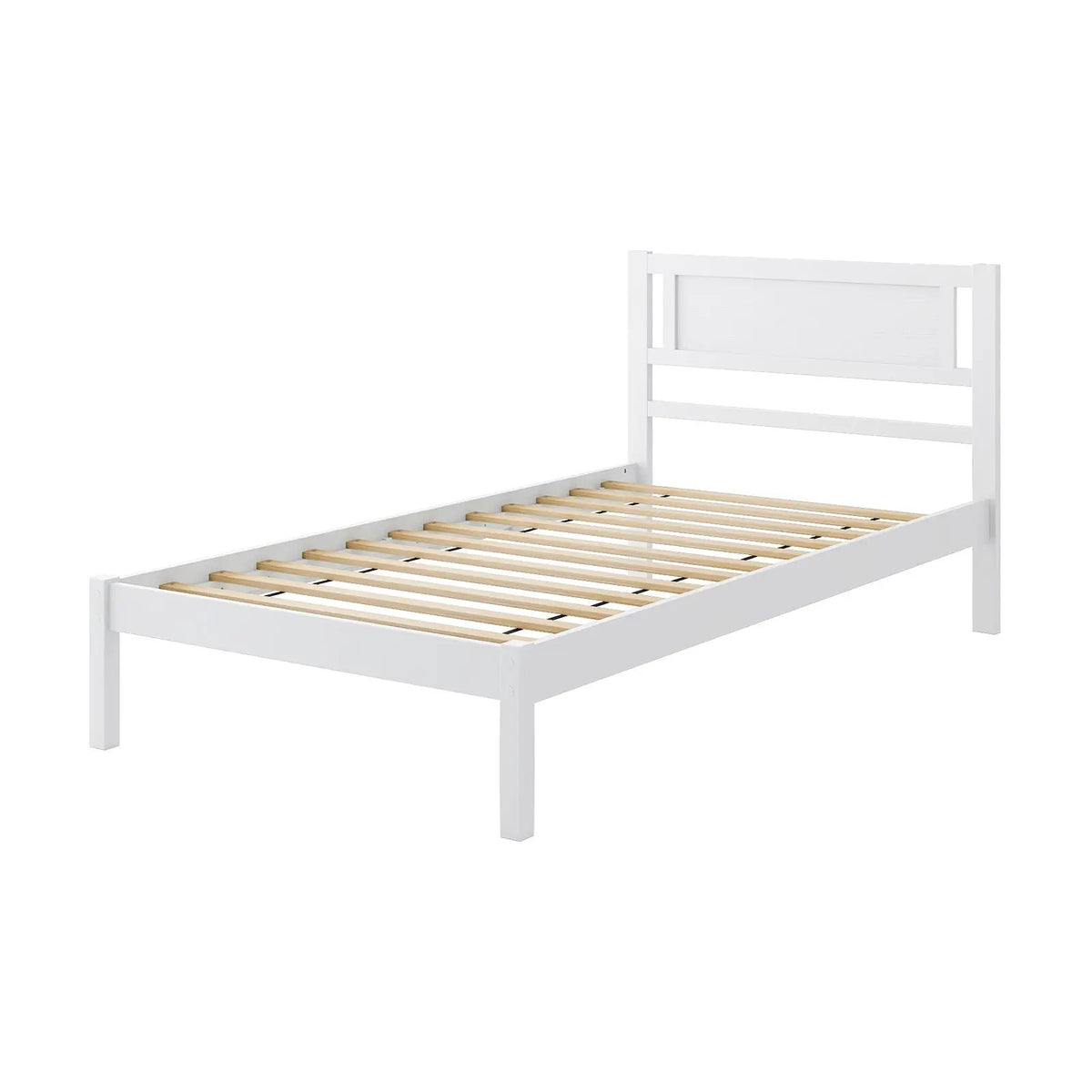 Twin/Full/Queen Size Wood Bed Frame with Headboard and Wooden Slats Support, photo 9 of 24
