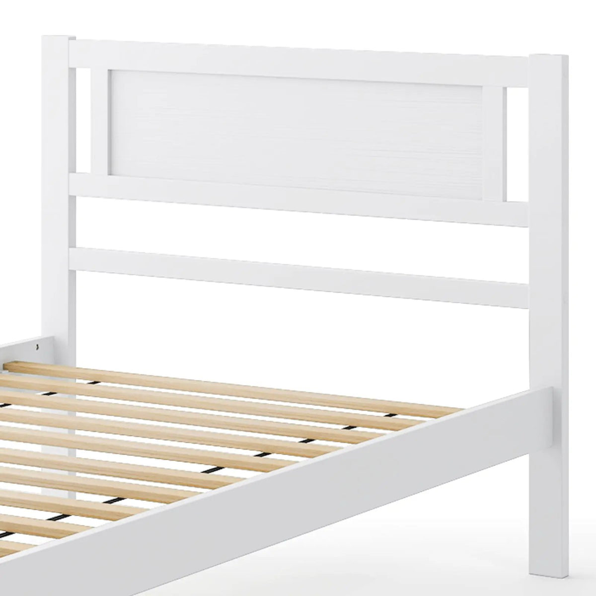 Twin/Full/Queen Size Wood Bed Frame with Headboard and Wooden Slats Support, photo 16 of 24