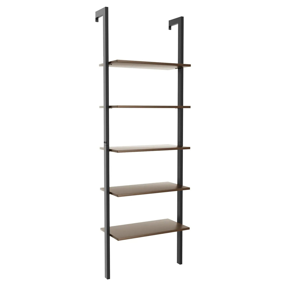 5-Tier Wood Look Ladder Shelf with Metal Frame for Home, photo 3 of 11
