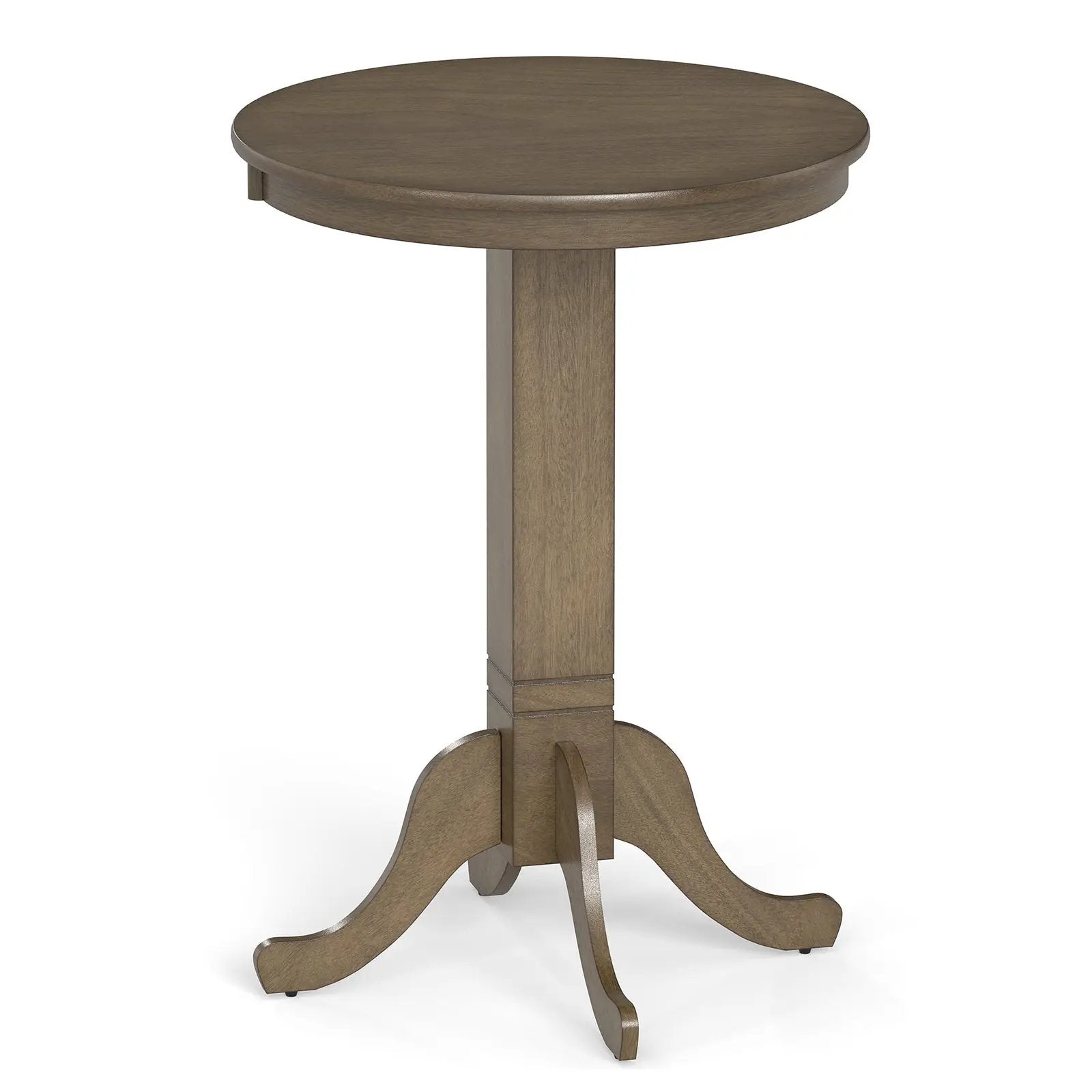 Wood Pub Round Dining Table with Pedestal Base by DirectDeals