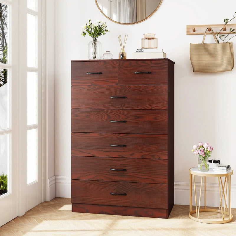 Wooden Chest of Drawers with Anti by DirectDeals