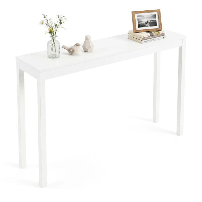Wooden Console Table Modern Farmhouse Sofa Table with Thickened Top by DirectDeals