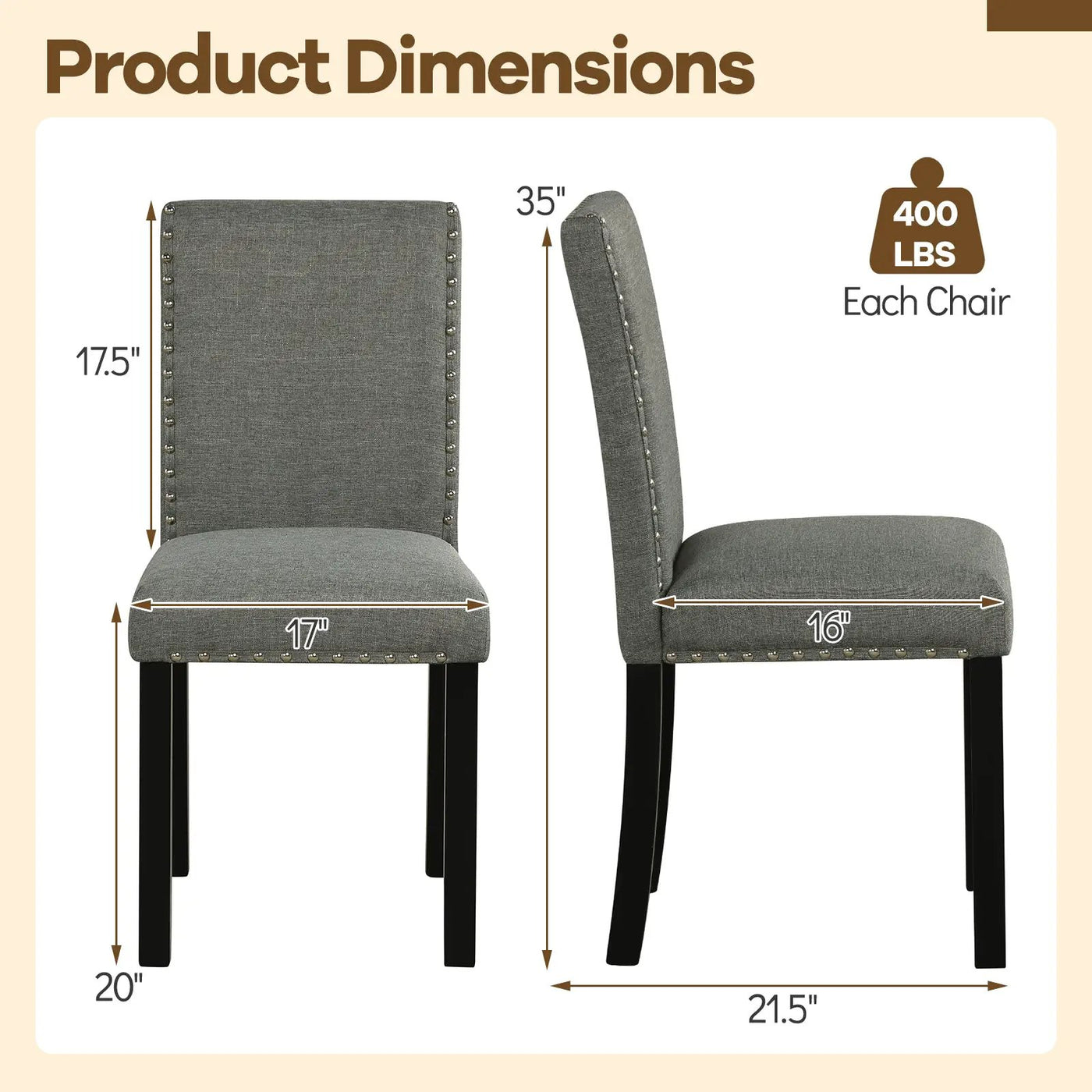 Wooden Dining Chairs Set of 4 with Bent Wood Legs by DirectDeals