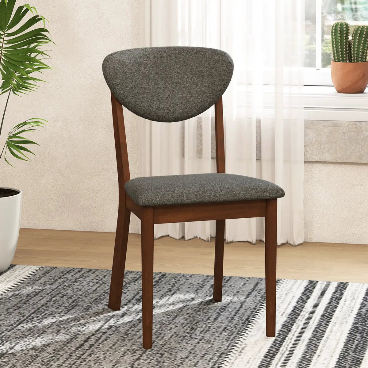 Dining Chairs Set of 4 with Padded Seats and Backrest by DirectDeals