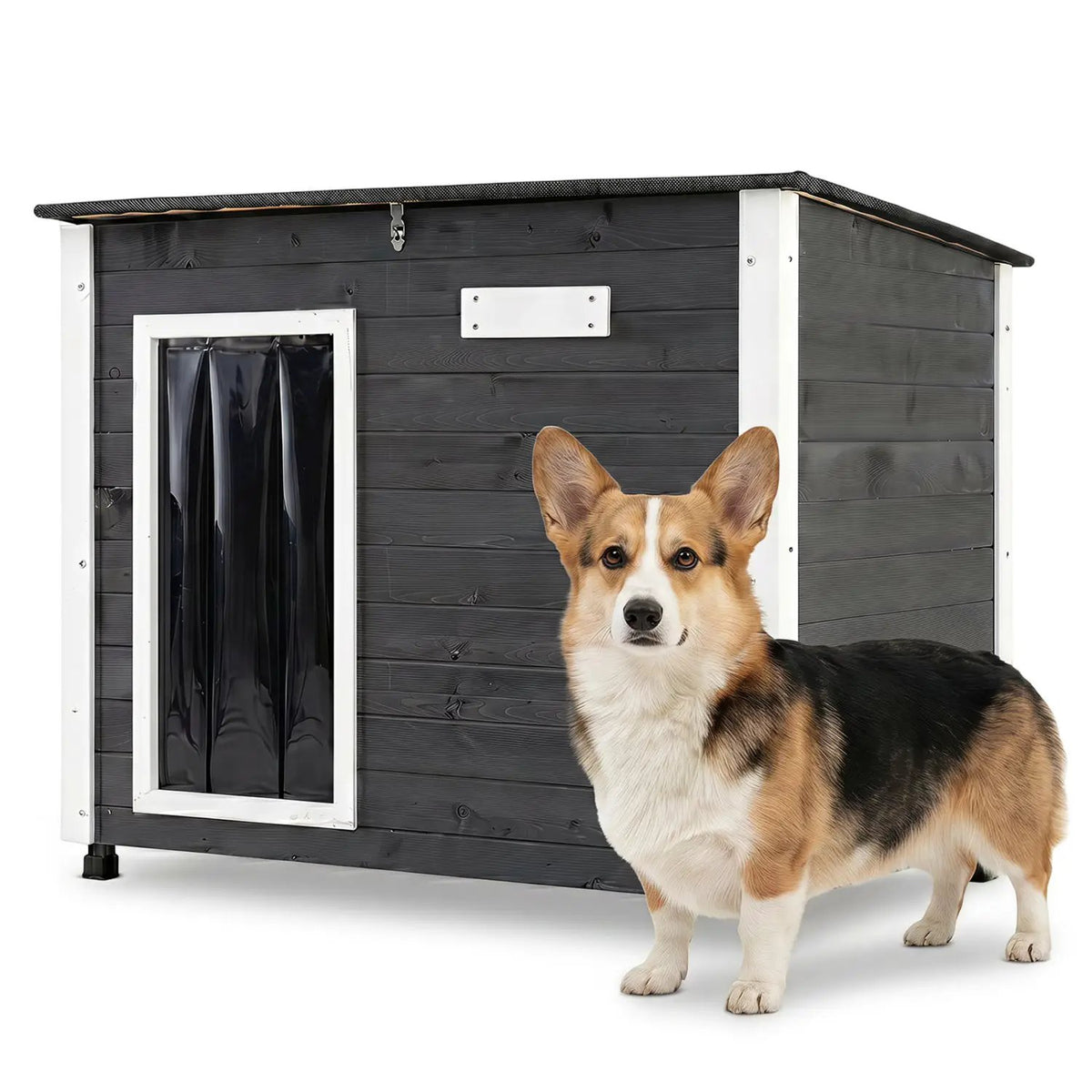 Wooden Dog House Outdoor with Openable Roof - Large, photo 12 of 16