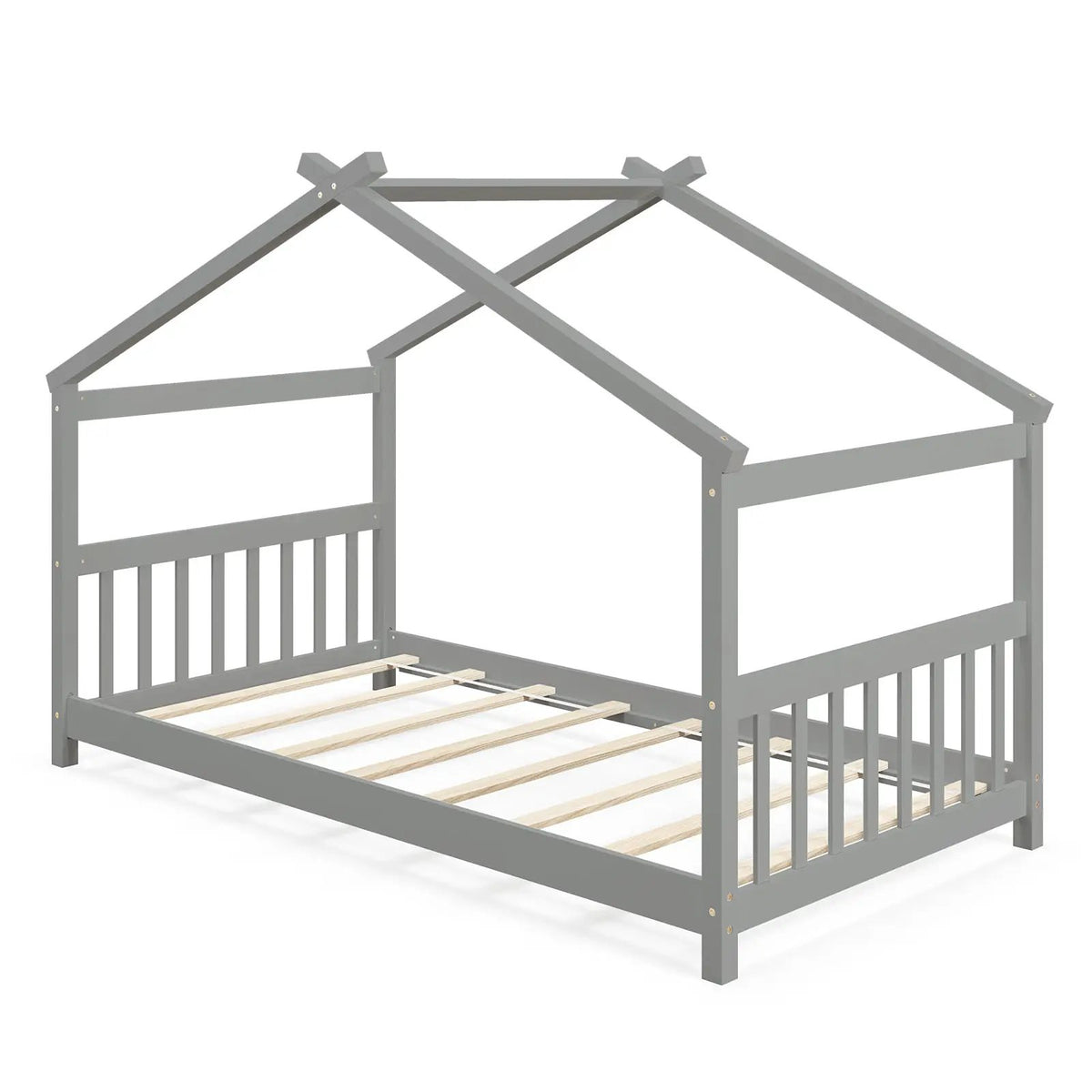 Twin Size Wooden House Bed with Roof, photo 4 of 10
