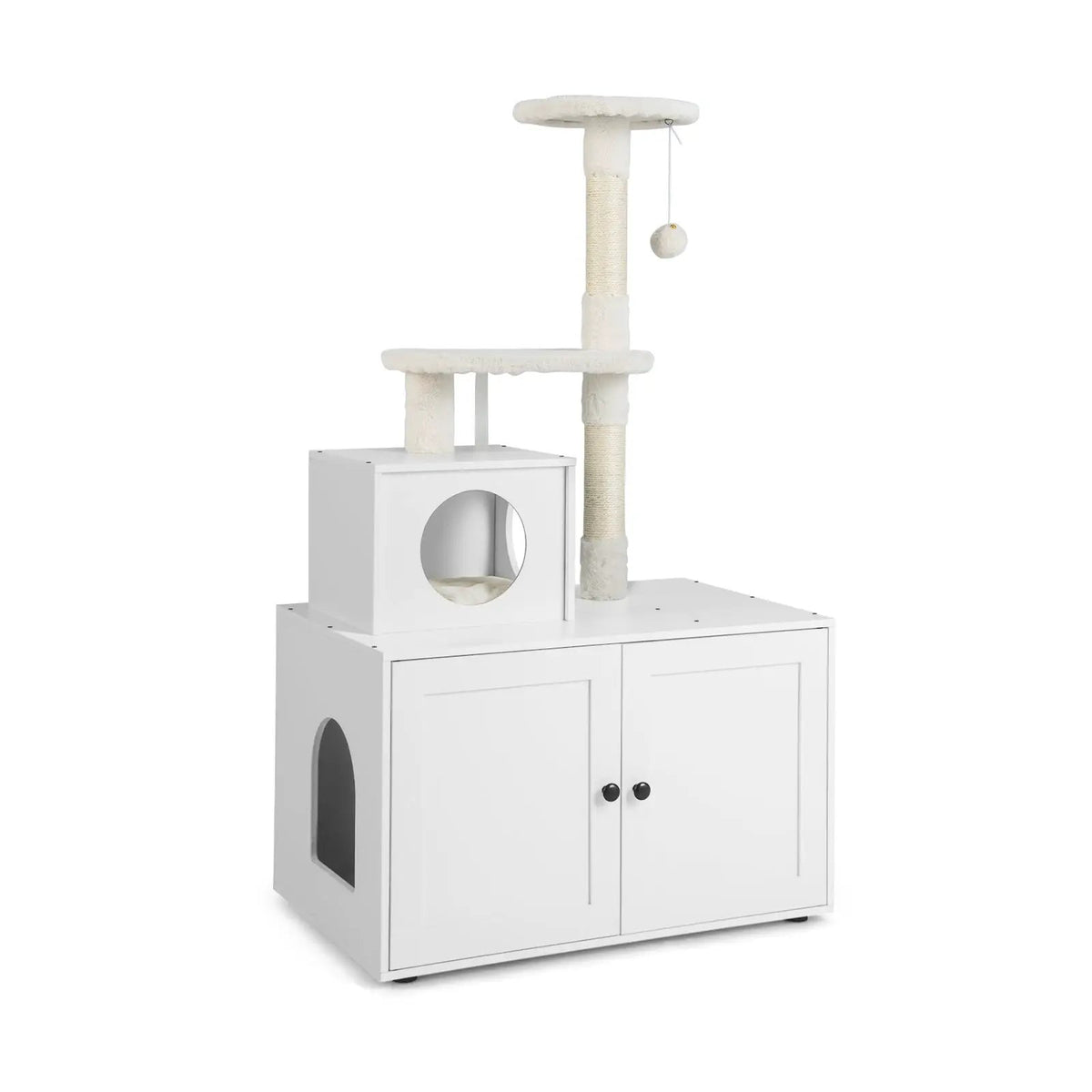 Cat Tree with Litter Box Enclosure with Cat Condo, photo 10 of 10