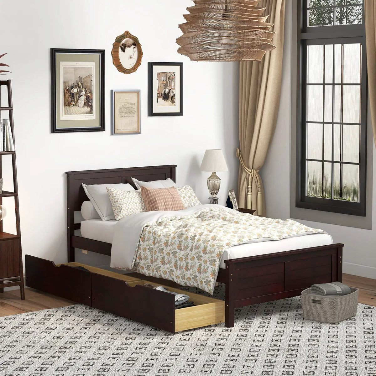 Twin Size Bed Frame with Storage Drawers, photo 2 of 10