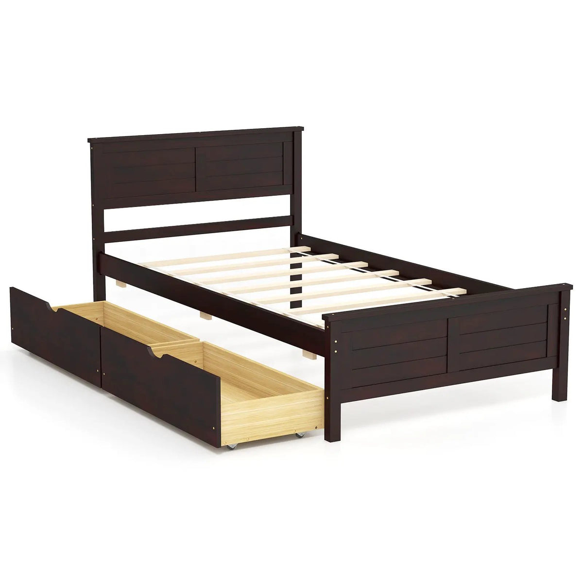 Twin Size Bed Frame with Storage Drawers, photo 3 of 10