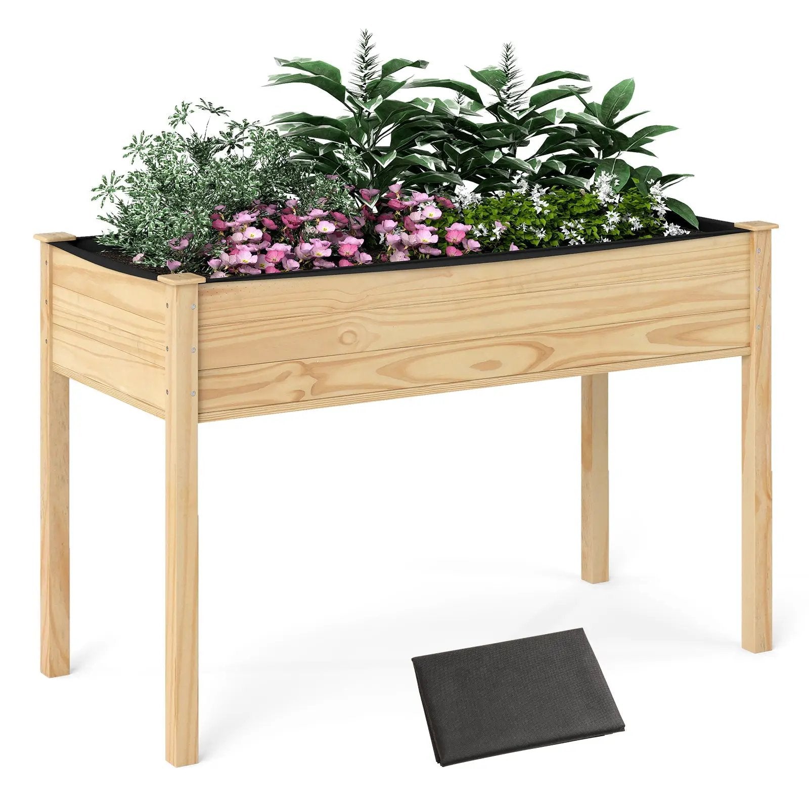 Wooden Raised Vegetable Garden Bed Elevated Grow Vegetable Planter by DirectDeals
