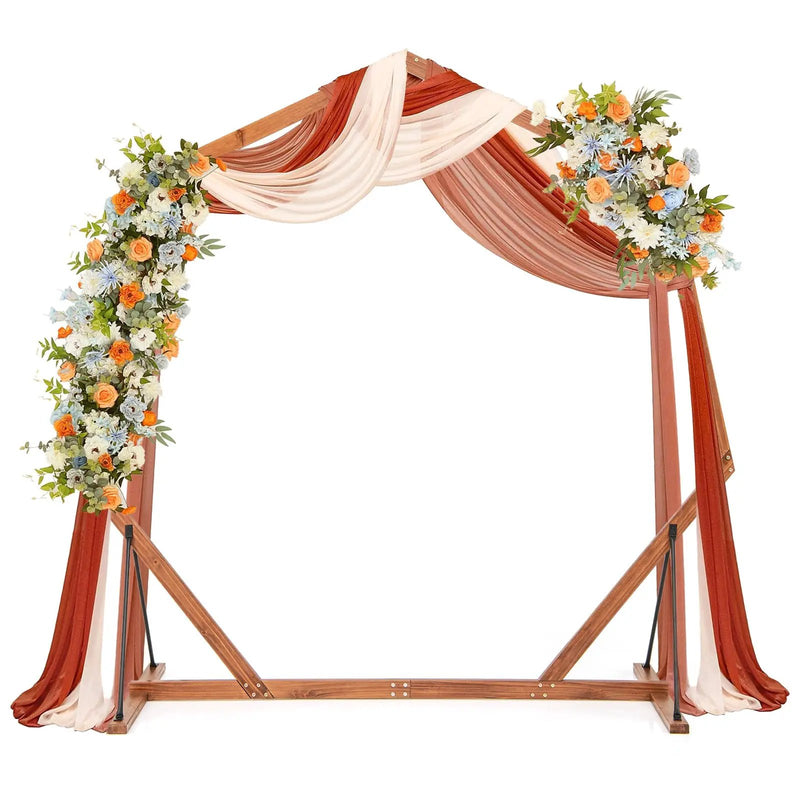 Wooden Wedding Arch Solid Wood Arbor Backdrop Stand for Wedding Ceremony by DirectDeals