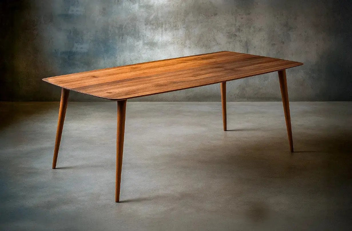 Edge Glued Hardwood Dining Table - Solid Kitchen Table, photo 13 of 15