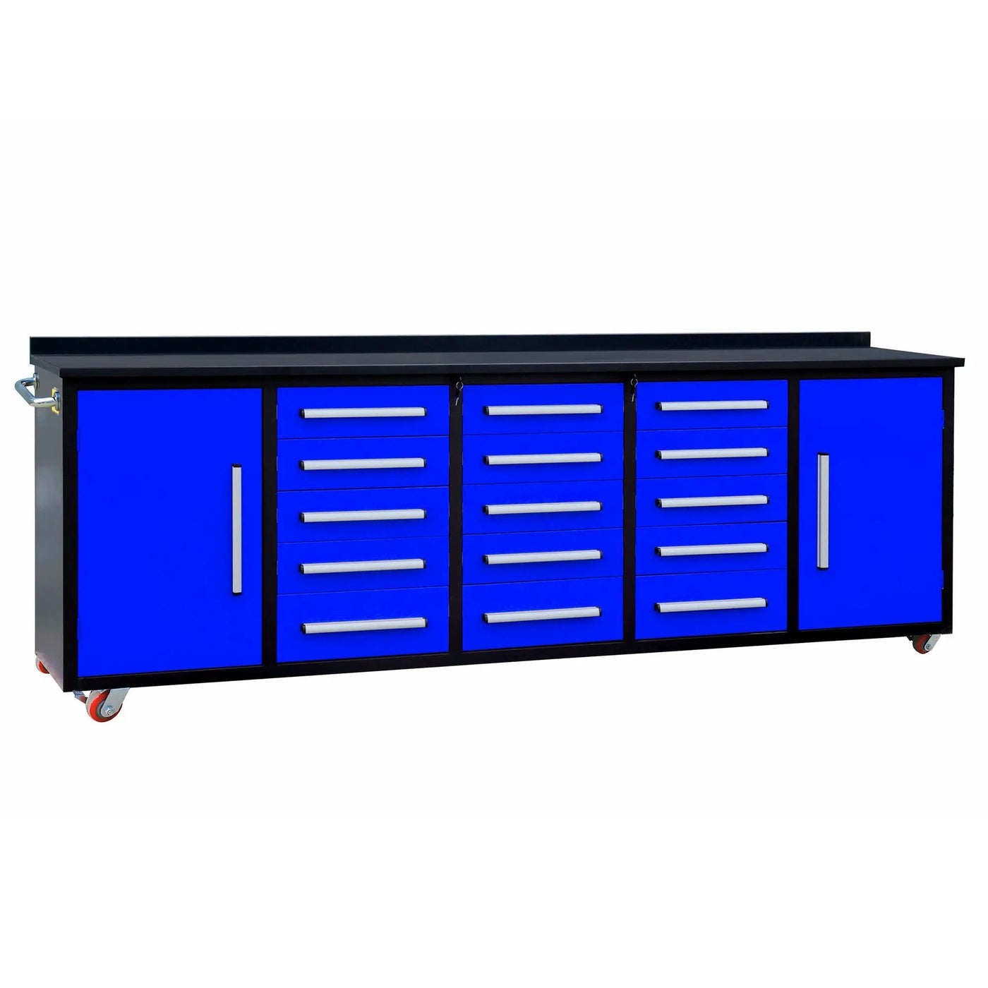 10ft Workbench Storage Cabinet with 15 Drawers & 2 Cabinets by Chery Industrial