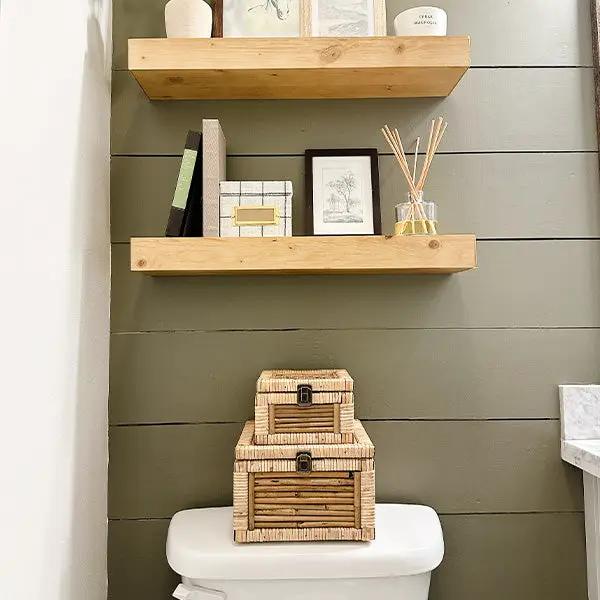 Woven Storage Boxes with Metal Clasps, Set of 3 by Decor Steals