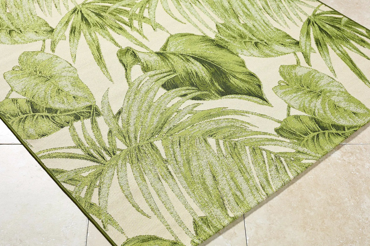 Amirah Green Outdoor Area Rug, photo 7 of 7