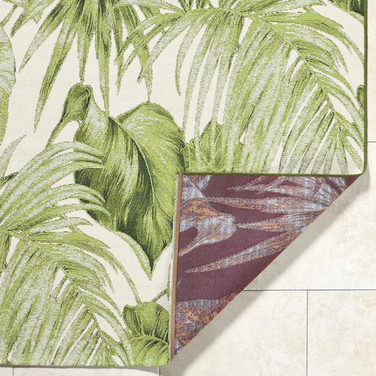 Amirah Green Outdoor Area Rug, photo 5 of 7