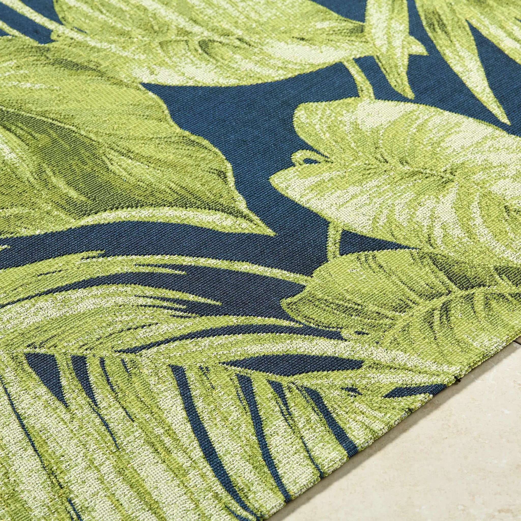 Amirah Teal Outdoor Area Rug by Boutique Rugs