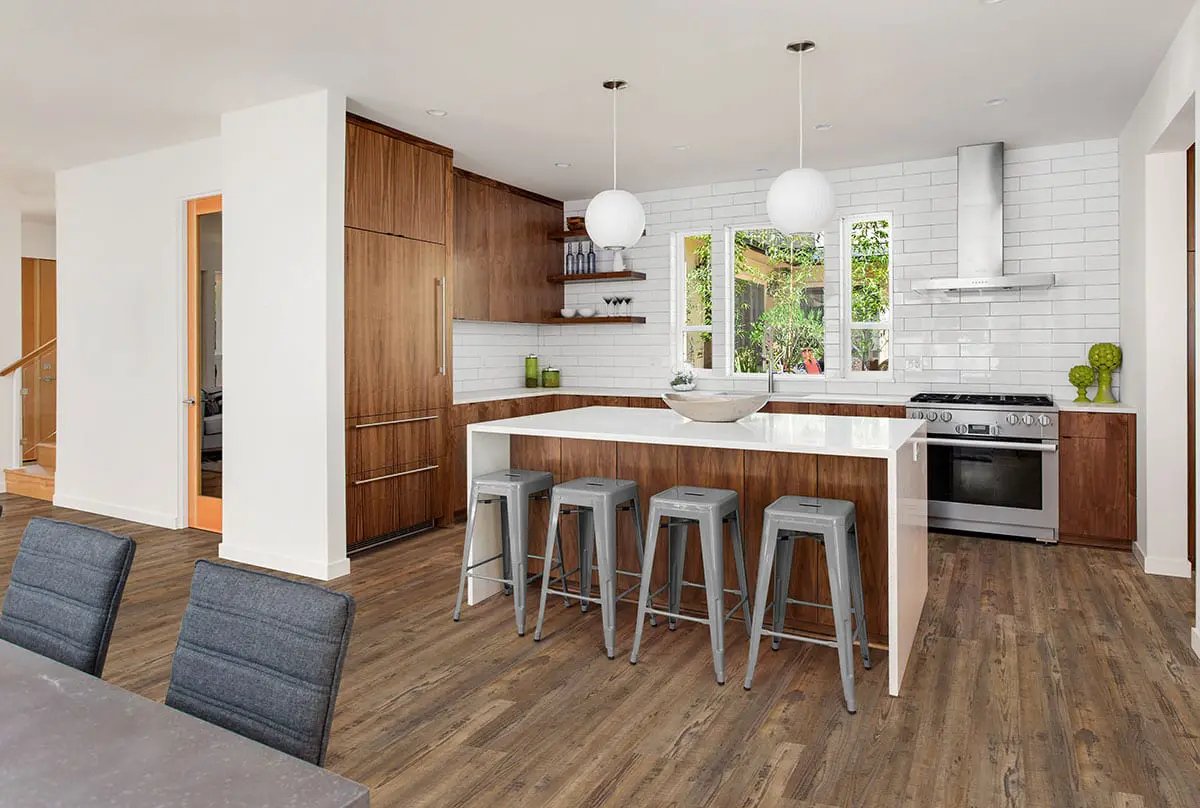 Glenridge Aged Hickory Wood Look Lvt Tile Setting Materials 4 in a finished room