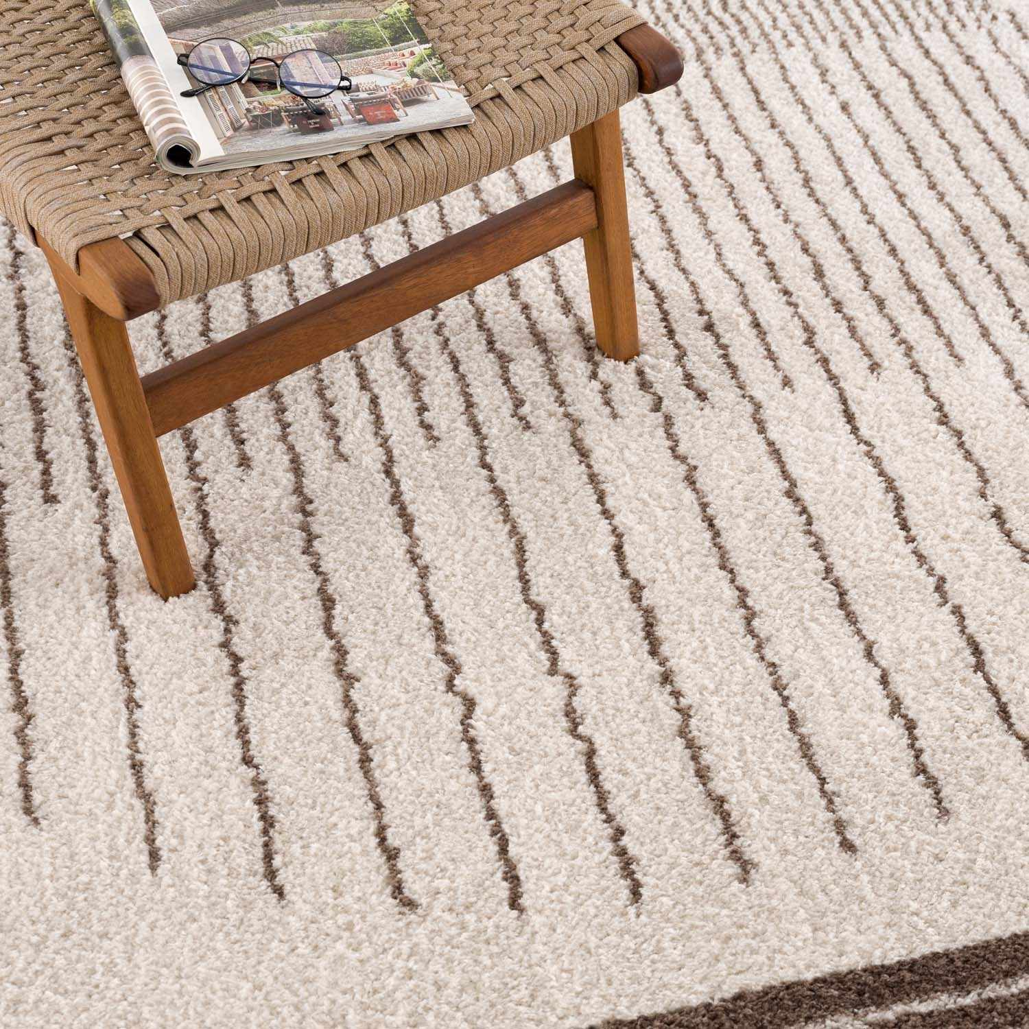 Apichu Brown Washable Area Rug by Boutique Rugs