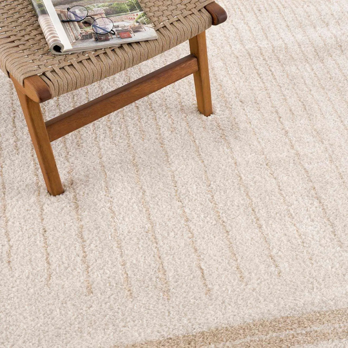 Apichu Beige Washable Area Rug, photo 4 of 12