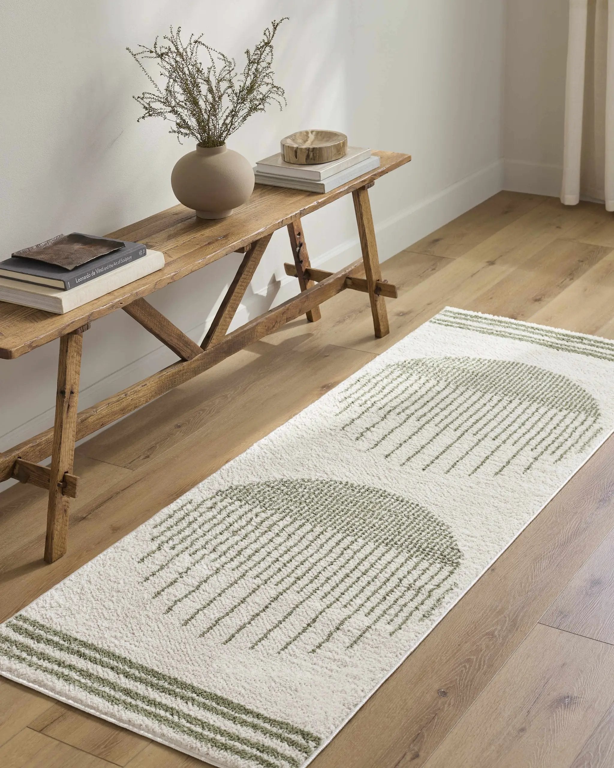 Apichu Green Washable Area Rug by Boutique Rugs