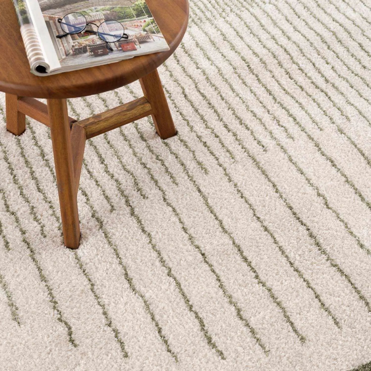 Apichu Green Washable Area Rug by Boutique Rugs