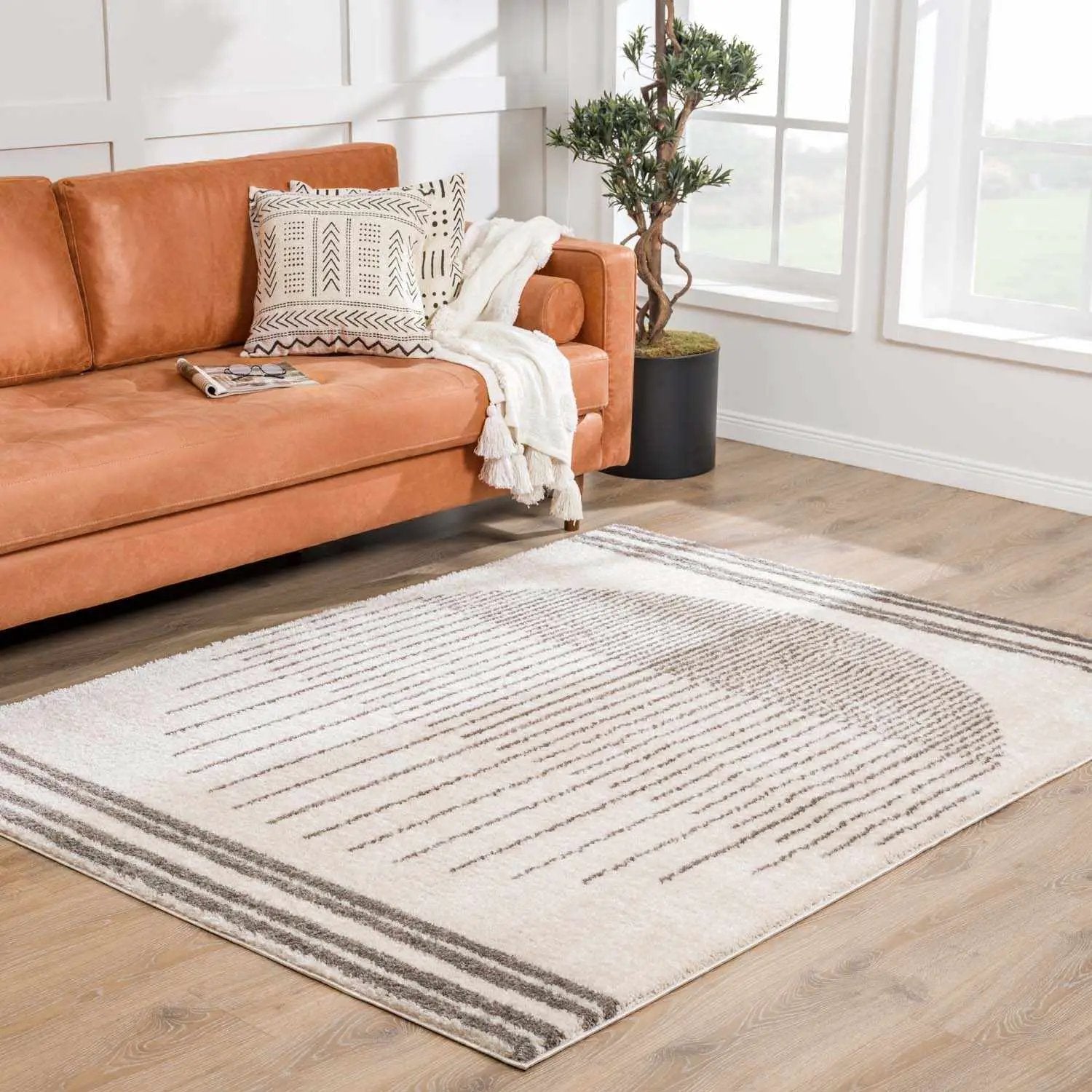 Apichu Charcoal Washable Area Rug by Boutique Rugs
